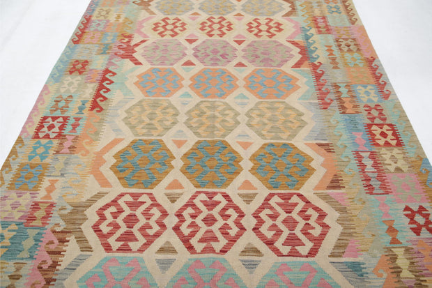 Kilim 6’ 6″ x 9’ 7″ - No. AV57336 - ALRUG Rug Store