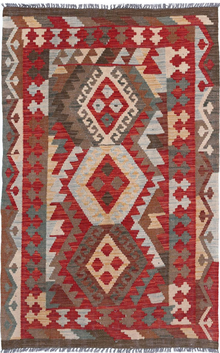 Kilim 3’ 2″ x 4’ 10” - No. AV86254 - ALRUG Rug Store