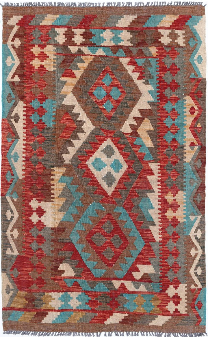 Kilim 3’ 2″ x 4’ 10” - No. AV76711 - ALRUG Rug Store