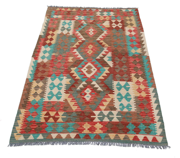 Kilim 3’ 1″ x 5’ 1″ - No. AV22390 - ALRUG Rug Store