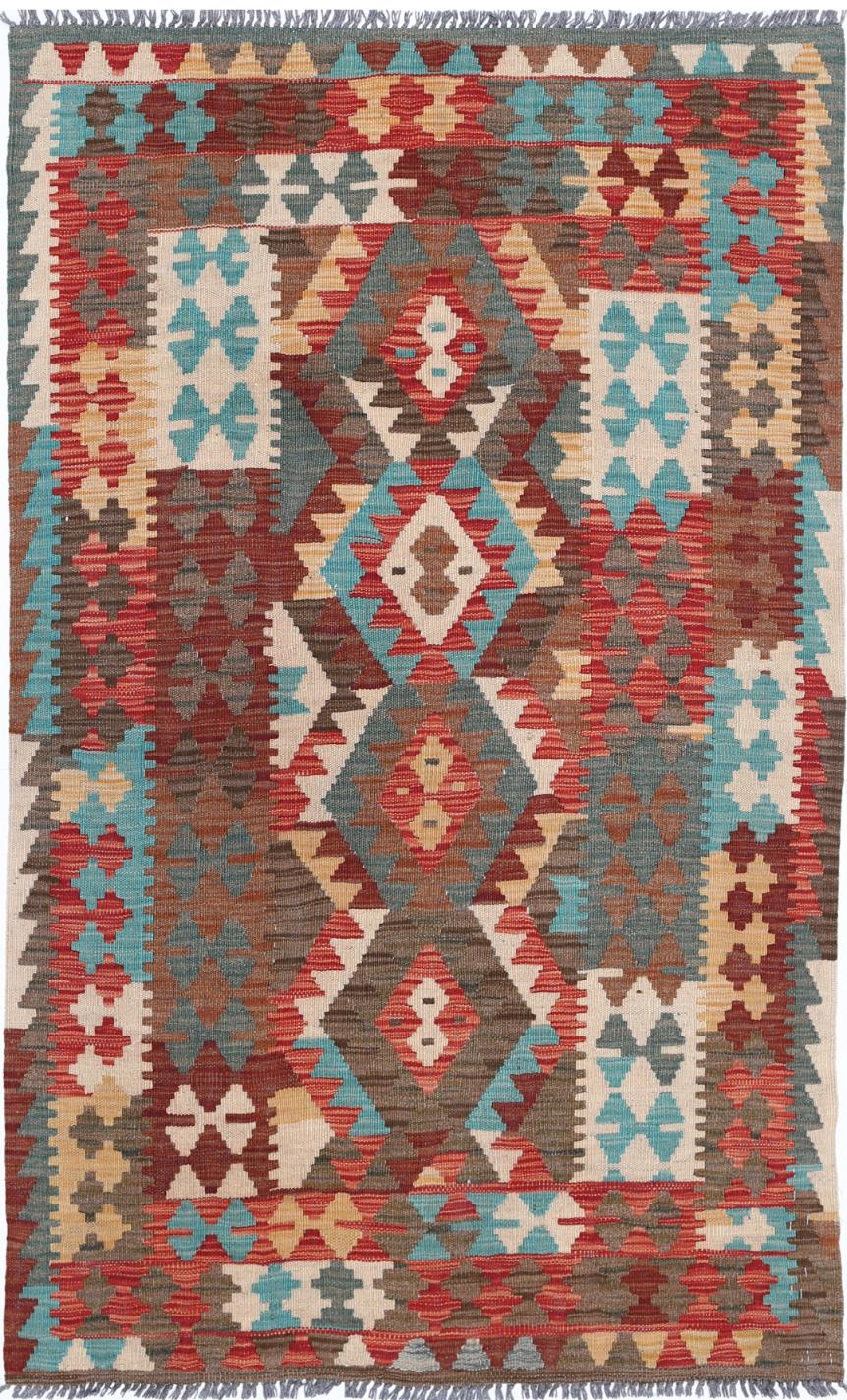 Kilim 3’ 1″ x 5’ 1″ - No. AV22390 - ALRUG Rug Store