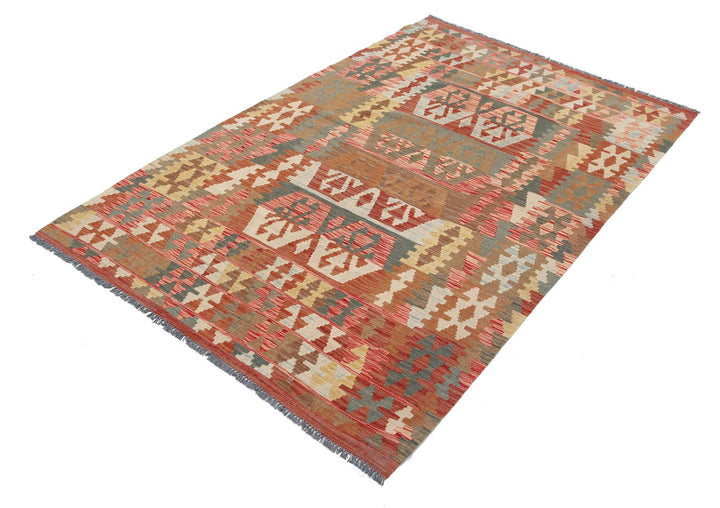 Kilim 4’ 3″ x 6’ 6″ - No. AV55953 - ALRUG Rug Store