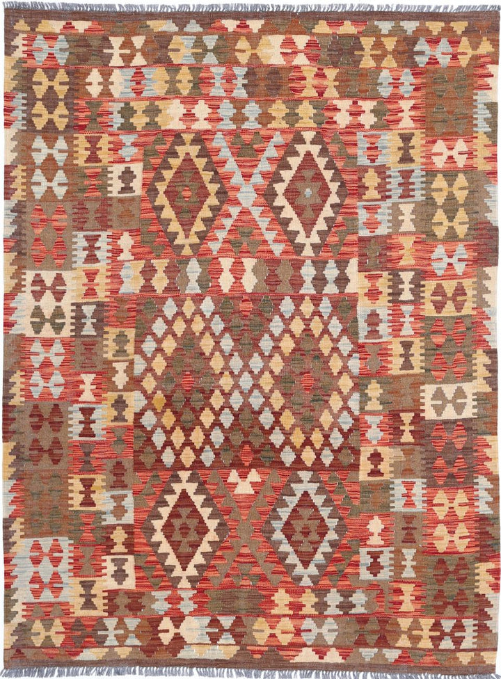 Kilim 4’ 10” x 6’ 6″ - No. AV81083 - ALRUG Rug Store