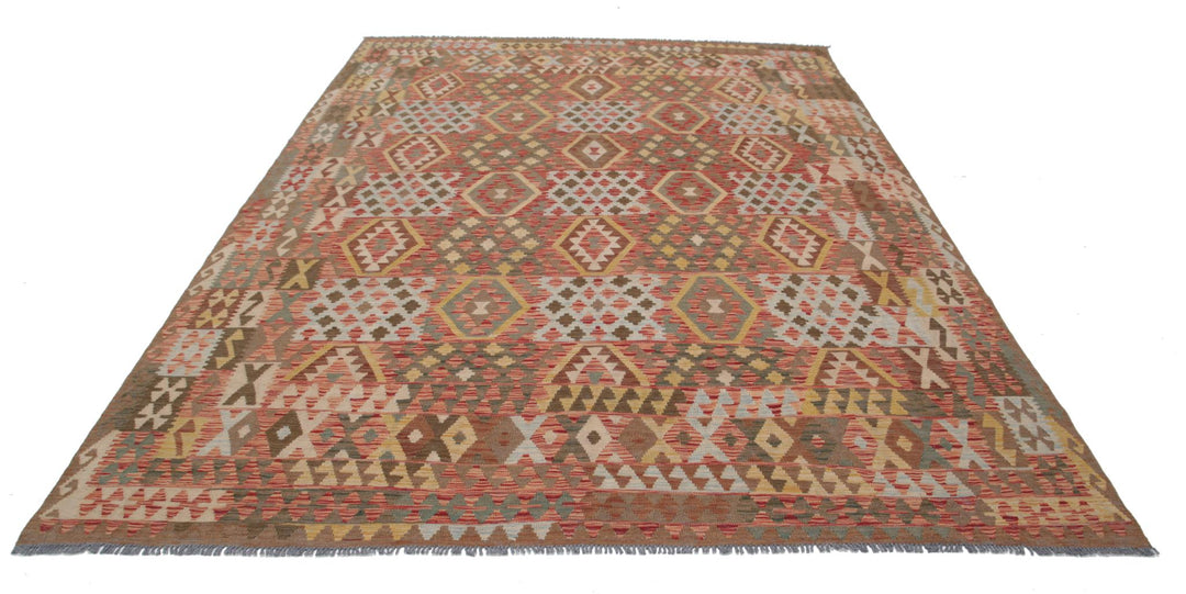 Kilim 7’ 10” x 11’ 7″ - No. AV15267 - ALRUG Rug Store