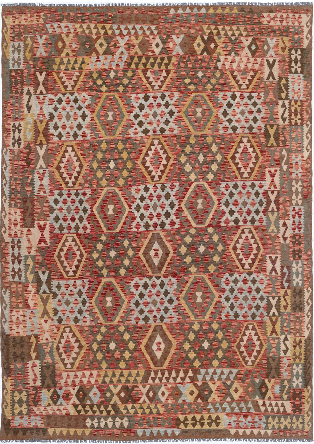 Kilim 7’ 10” x 11’ 7″ - No. AV15267 - ALRUG Rug Store