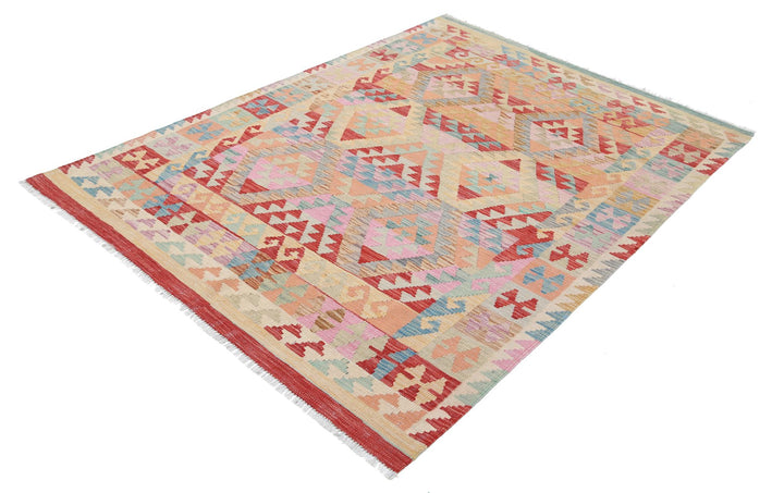 Kilim 4’ 9″ x 6’ 6″ - No. AV22190 - ALRUG Rug Store