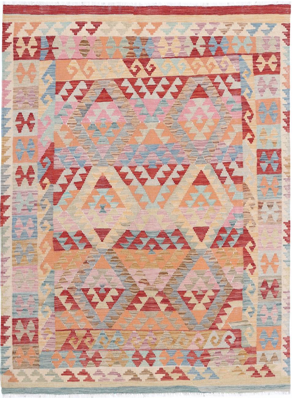 Kilim 4’ 9″ x 6’ 6″ - No. AV22190 - ALRUG Rug Store
