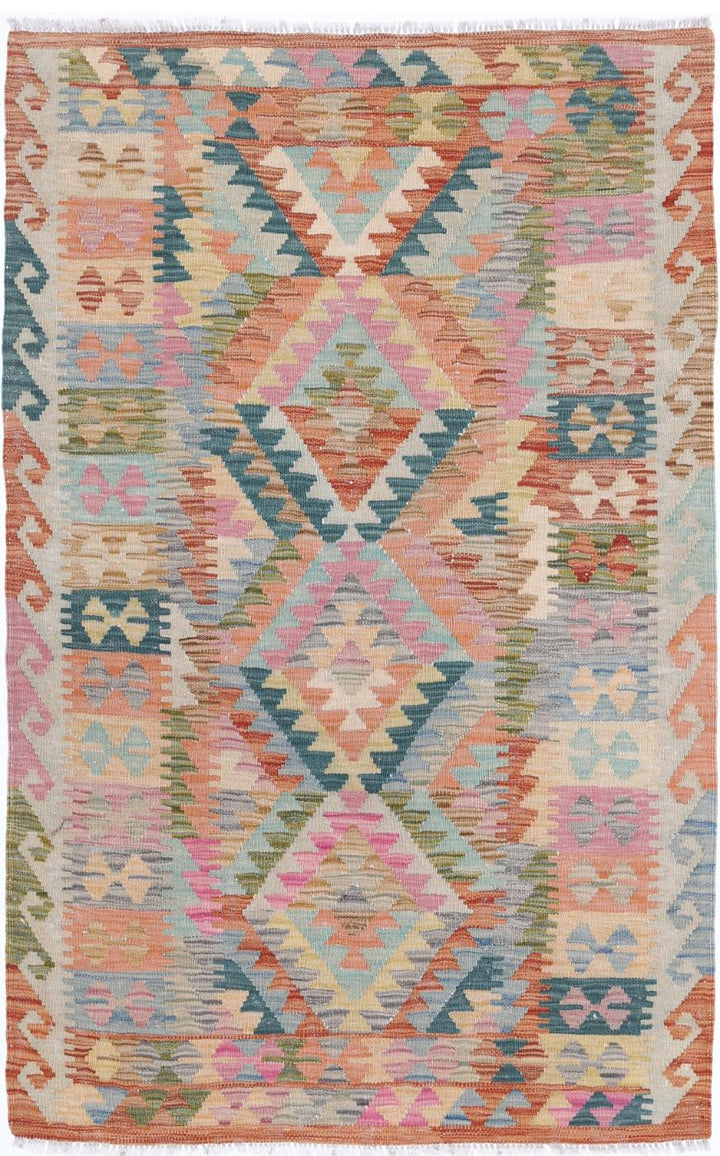 Kilim 3’ 3″ x 5’ 2″ - No. AV14615 - ALRUG Rug Store