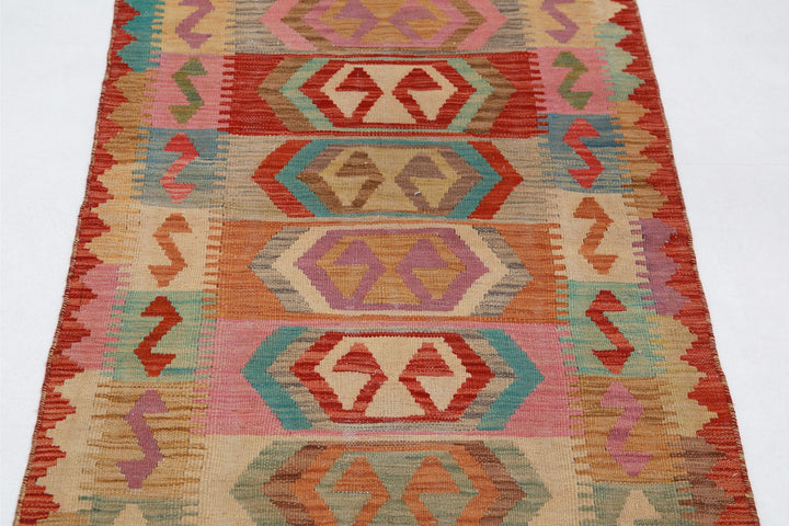 Kilim 2’ 8″ x 4’ 2″ - No. AV25625 - ALRUG Rug Store