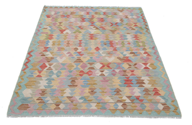 Kilim 4’ 0″ x 5’ 6″ - No. AV54199 - ALRUG Rug Store