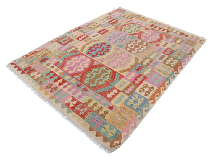 Kilim 5’ 6″ x 7’ 5″ - No. AV70364 - ALRUG Rug Store