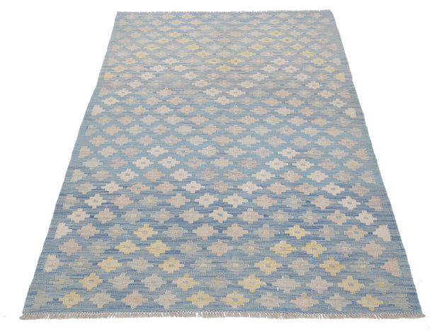 Kilim 3’ 10” x 6’ 0″ - No. AV13475 - ALRUG Rug Store