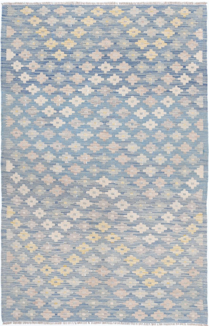 Kilim 3’ 10” x 6’ 0″ - No. AV13475 - ALRUG Rug Store