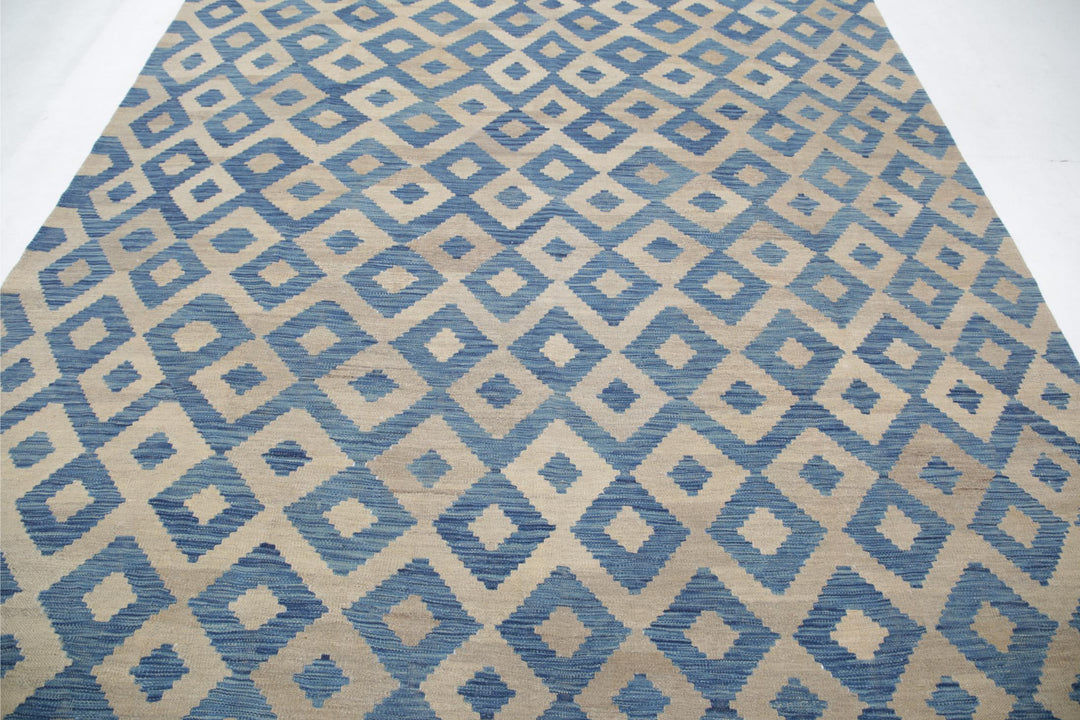 Kilim 7’ 11” x 10’ 9″ - No. AV98950 - ALRUG Rug Store