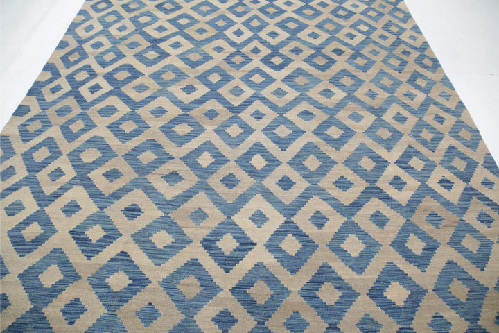 Kilim 7’ 11” x 10’ 9″ - No. AV98950 - ALRUG Rug Store