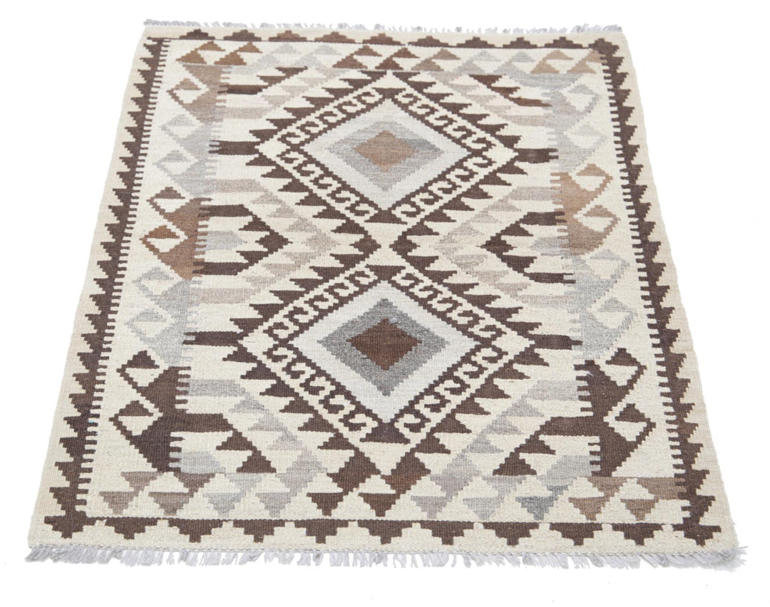 Kilim 2’ 8″ x 3’ 10” - No. AV96255 - ALRUG Rug Store