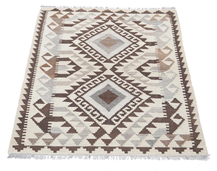 Kilim 2’ 8″ x 3’ 10” - No. AV96255 - ALRUG Rug Store