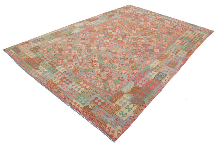 Kilim 7’ 5″ x 11’ 0″ - No. AV27872 - ALRUG Rug Store