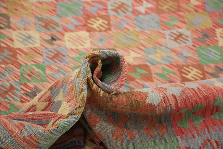 Kilim 7’ 5″ x 11’ 0″ - No. AV27872 - ALRUG Rug Store