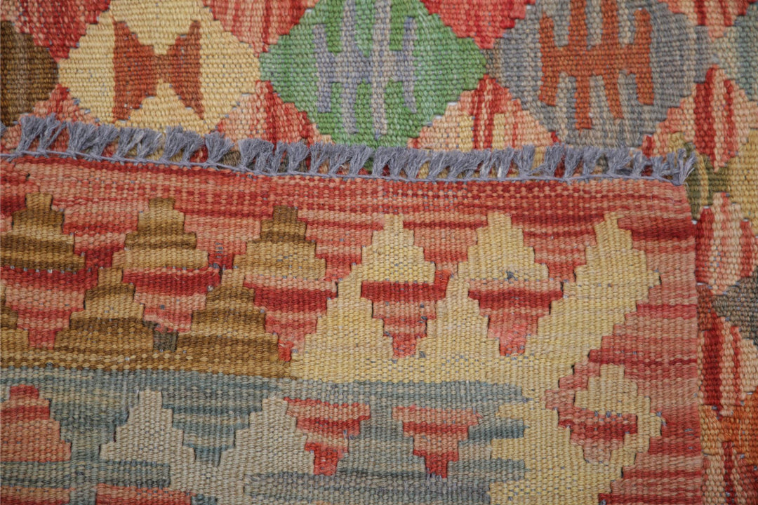 Kilim 7’ 5″ x 11’ 0″ - No. AV27872 - ALRUG Rug Store