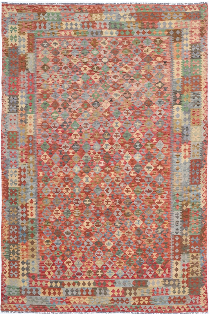 Kilim 7’ 5″ x 11’ 0″ - No. AV27872 - ALRUG Rug Store