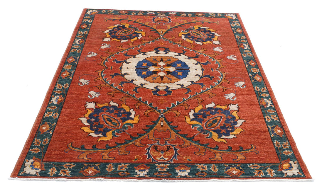 Humna 5’ 0″ x 6’ 5″ - No. AV43185 - ALRUG Rug Store