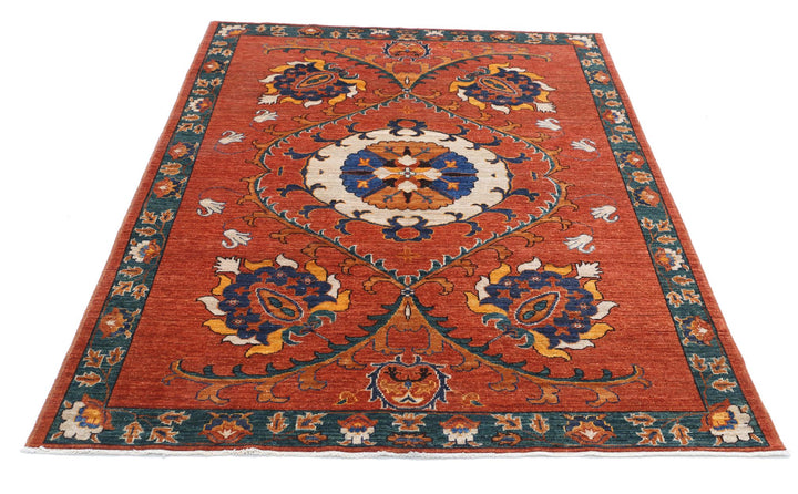 Humna 5’ 0″ x 6’ 5″ - No. AV43185 - ALRUG Rug Store