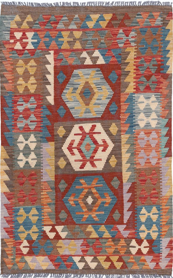 Kilim 2’ 8″ x 4’ 4″ - No. AV94796 - ALRUG Rug Store