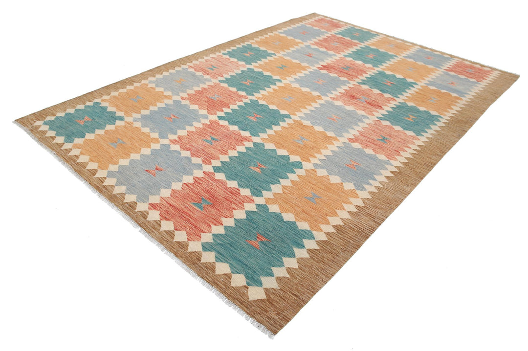 Kilim 6’ 8″ x 9’ 10” - No. AV76717 - ALRUG Rug Store
