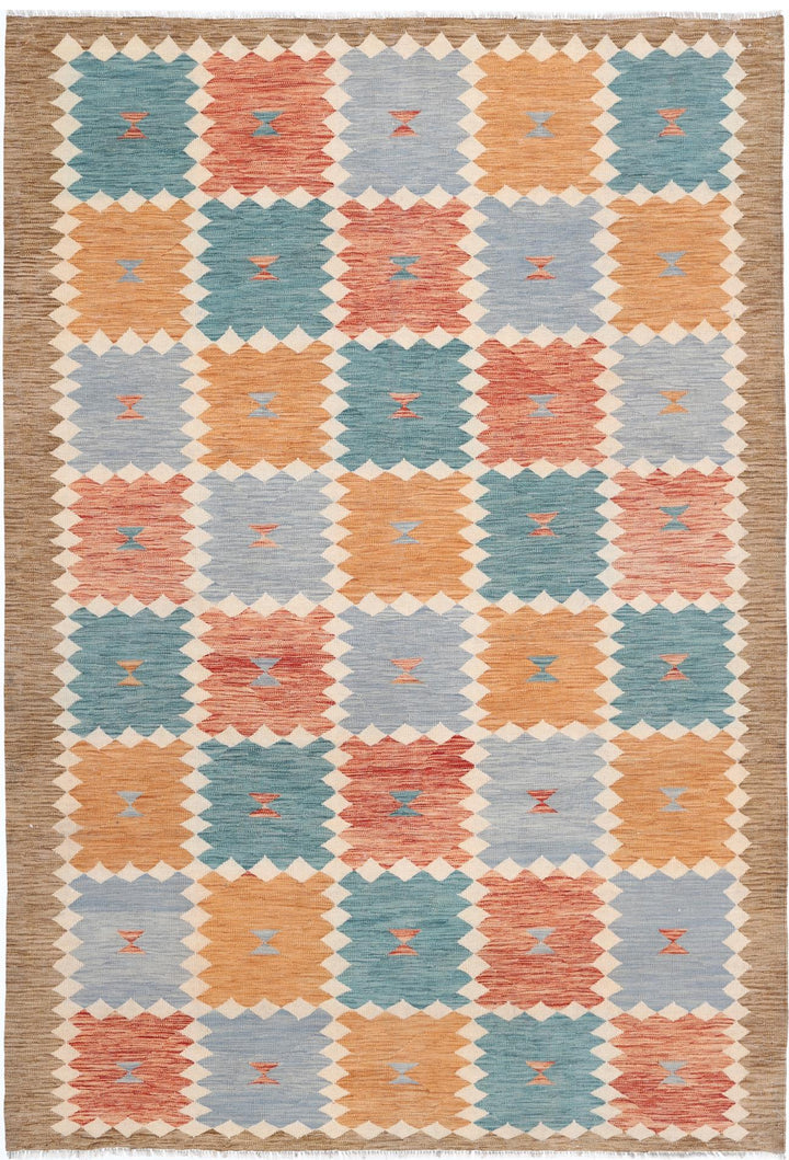 Kilim 6’ 8″ x 9’ 10” - No. AV76717 - ALRUG Rug Store