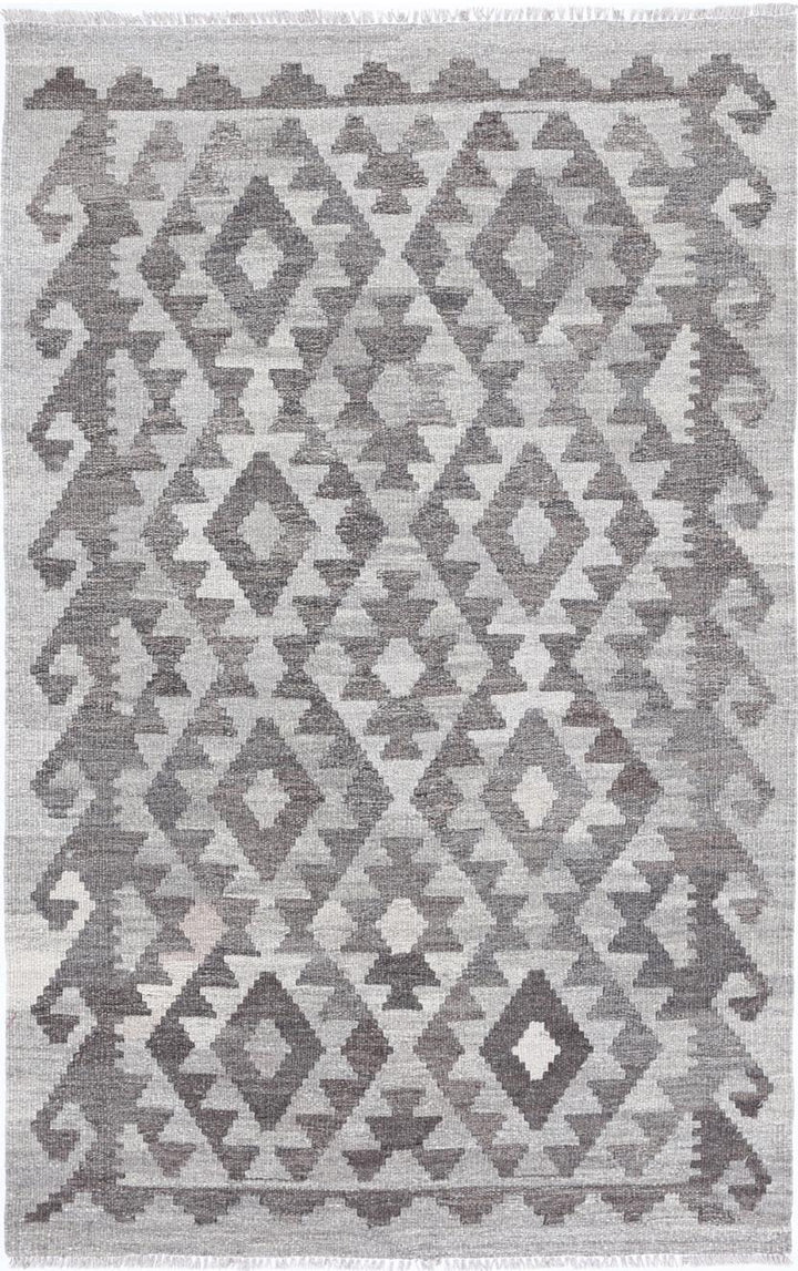 Kilim 3’ 2″ x 5’ 0″ - No. AV66206 - ALRUG Rug Store
