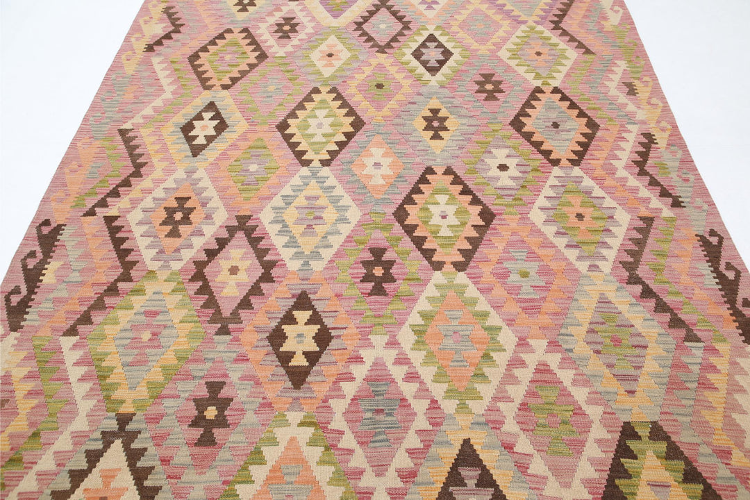 Kilim 6’ 6″ x 9’ 9″ - No. AV20875 - ALRUG Rug Store