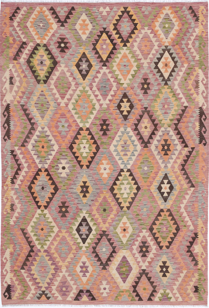 Kilim 6’ 6″ x 9’ 9″ - No. AV20875 - ALRUG Rug Store