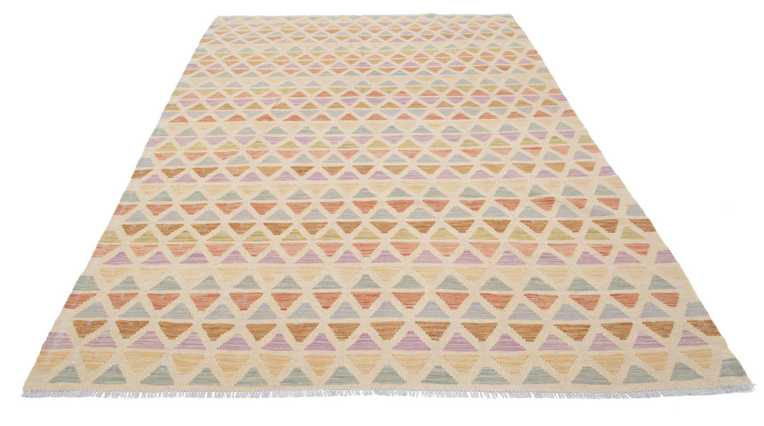 Kilim 6’ 3″ x 9’ 9″ - No. AV45714 - ALRUG Rug Store