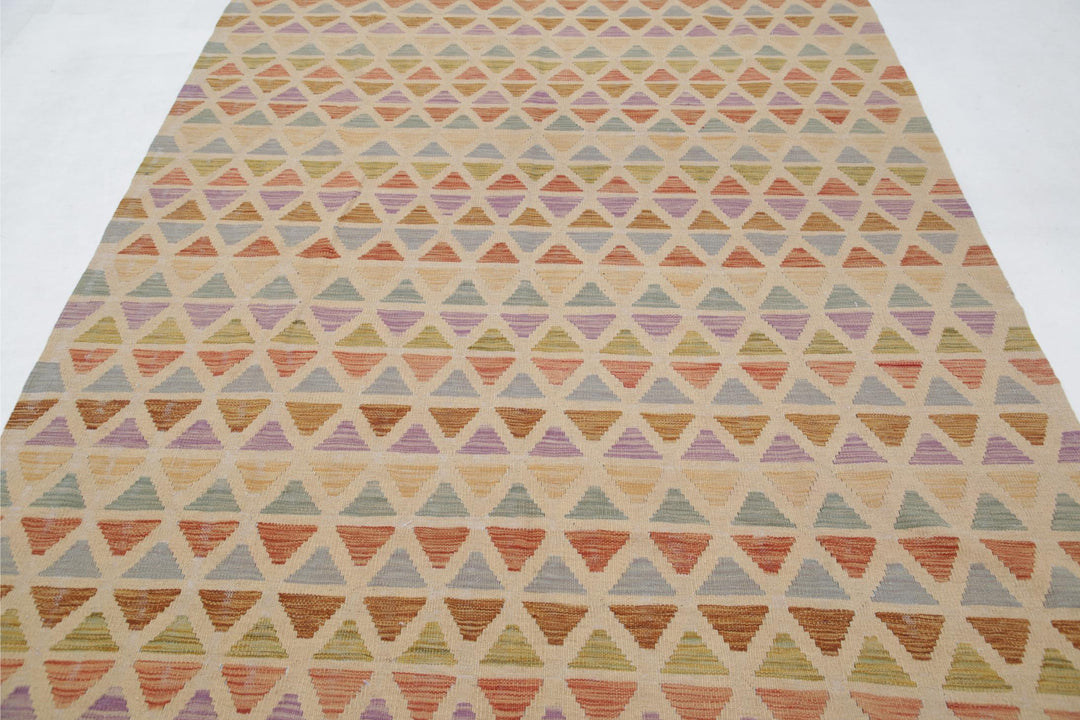 Kilim 6’ 3″ x 9’ 9″ - No. AV45714 - ALRUG Rug Store