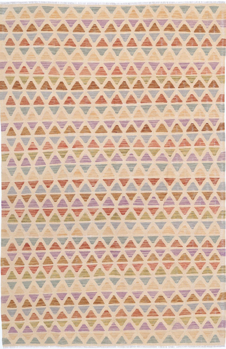 Kilim 6’ 3″ x 9’ 9″ - No. AV45714 - ALRUG Rug Store