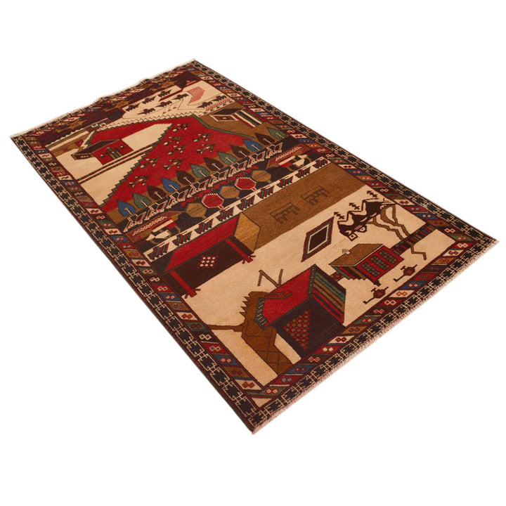 Pictorial Rug 3'6" x 6'2" - No. AL51413