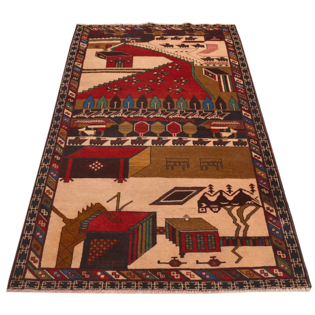 Pictorial Rug 3'6" x 6'2" - No. AL51413