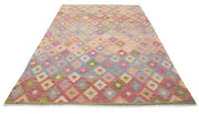 Kilim 6’ 6″ x 9’ 9″ - No. AV80698 - ALRUG Rug Store