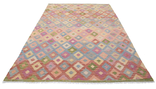 Kilim 6’ 6″ x 9’ 9″ - No. AV80698 - ALRUG Rug Store