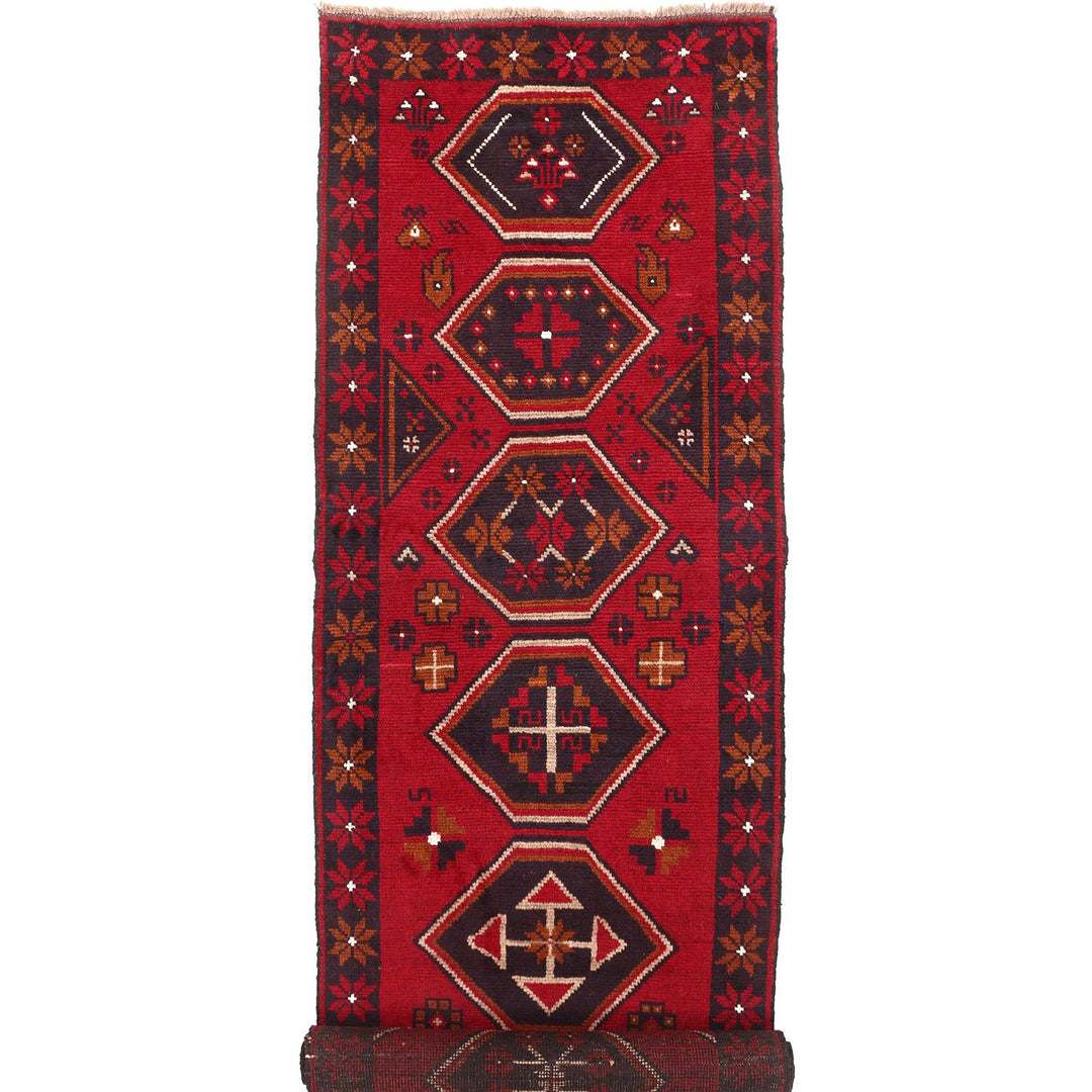 Baluchi Runner 2' 5 x 9' 6 (ft) - No. AL21668 - ALRUG Rug Store