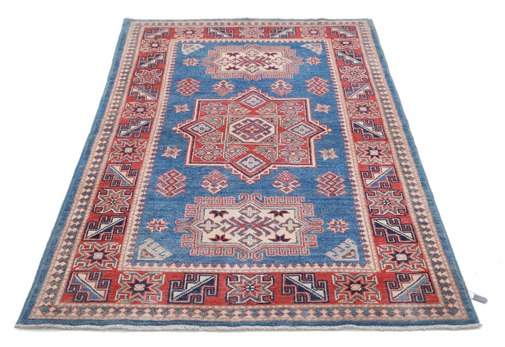 Kazak 3’ 11” x 6’ 0″ - No. AV75416 - ALRUG Rug Store