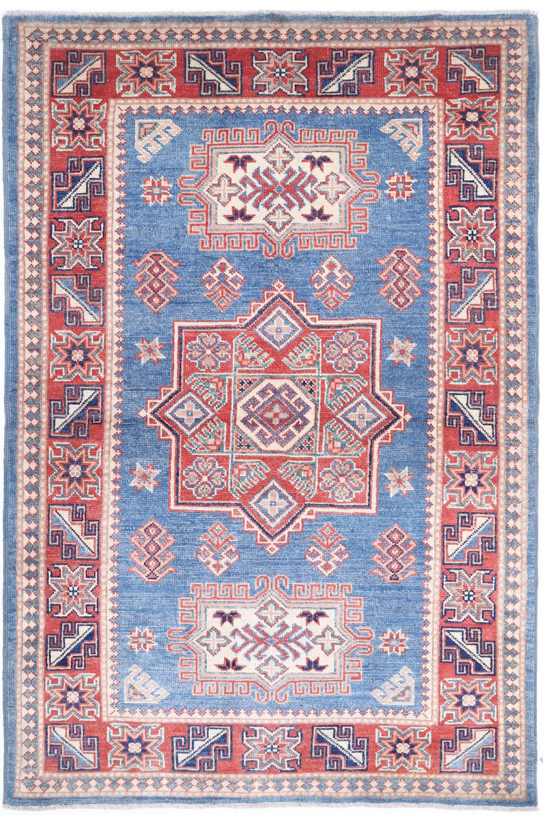 Kazak 3’ 11” x 6’ 0″ - No. AV75416 - ALRUG Rug Store