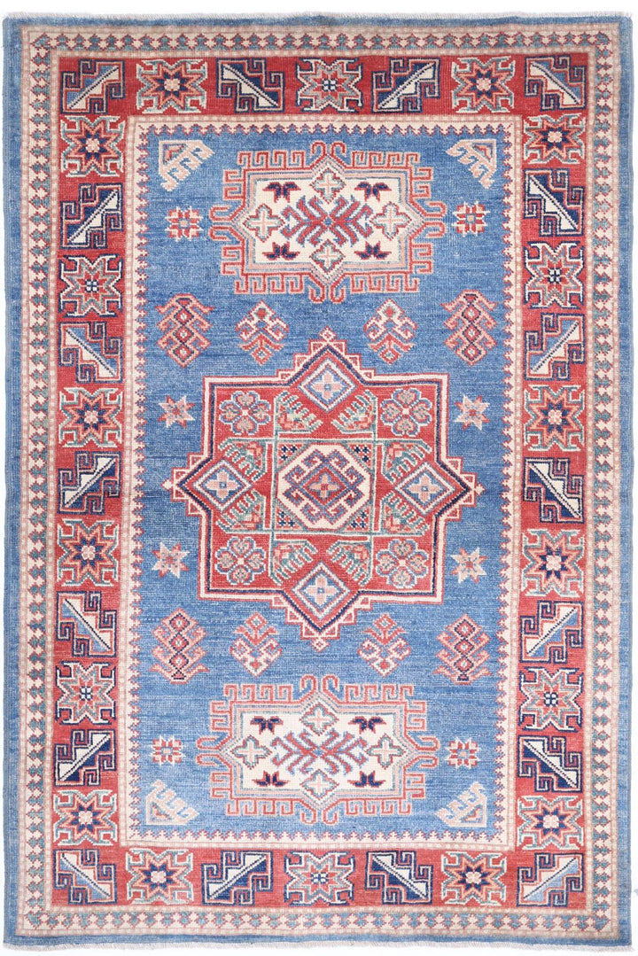 Kazak 3’ 11” x 6’ 0″ - No. AV75416 - ALRUG Rug Store