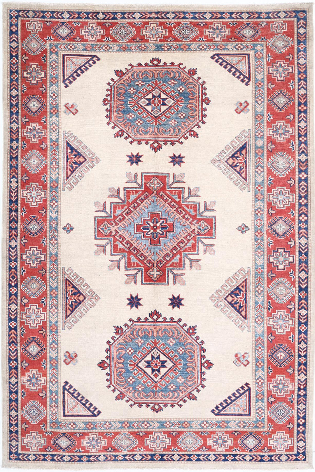 Kazak 6’ 3″ x 9’ 4″ - No. AV29452 - ALRUG Rug Store