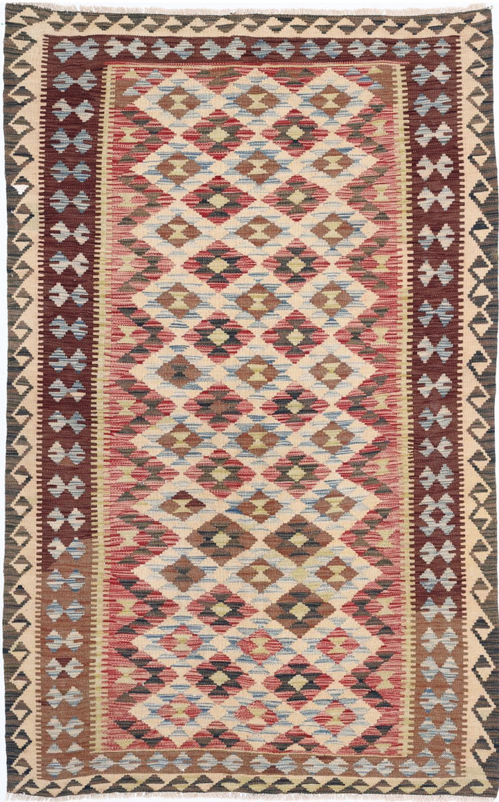 Kilim 4’ 8″ x 7’ 9″ - No. AV38953 - ALRUG Rug Store