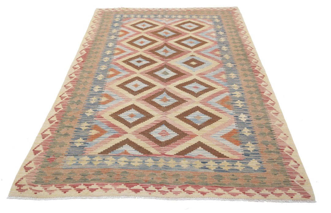 Kilim 4’ 10” x 7’ 9″ - No. AV38915 - ALRUG Rug Store