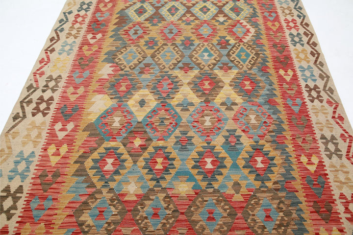 Kilim 6’ 4″ x 9’ 8″ - No. AV63385 - ALRUG Rug Store