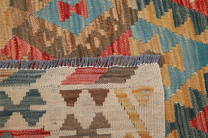 Kilim 6’ 4″ x 9’ 8″ - No. AV63385 - ALRUG Rug Store