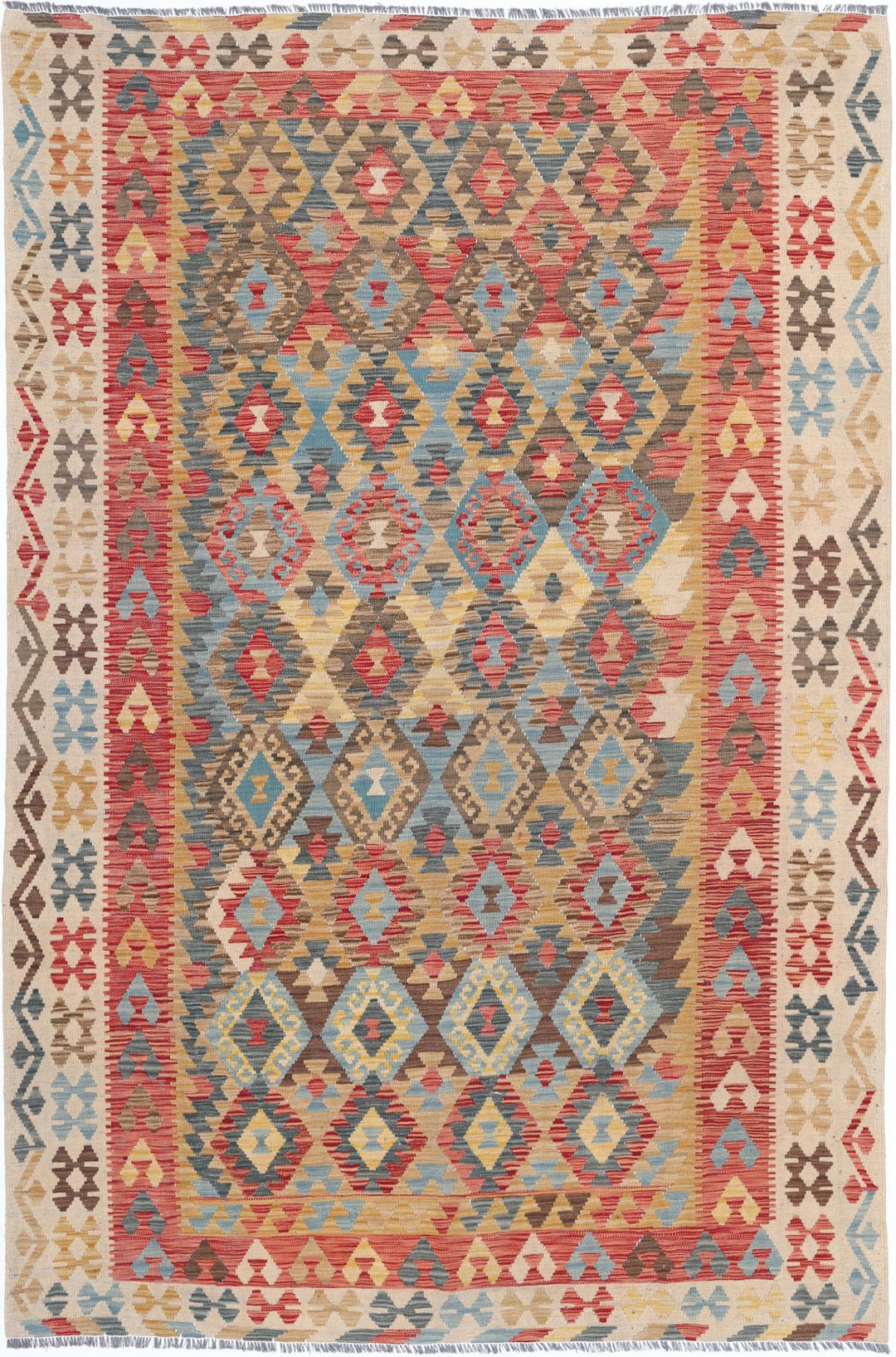 Kilim 6’ 4″ x 9’ 8″ - No. AV63385 - ALRUG Rug Store